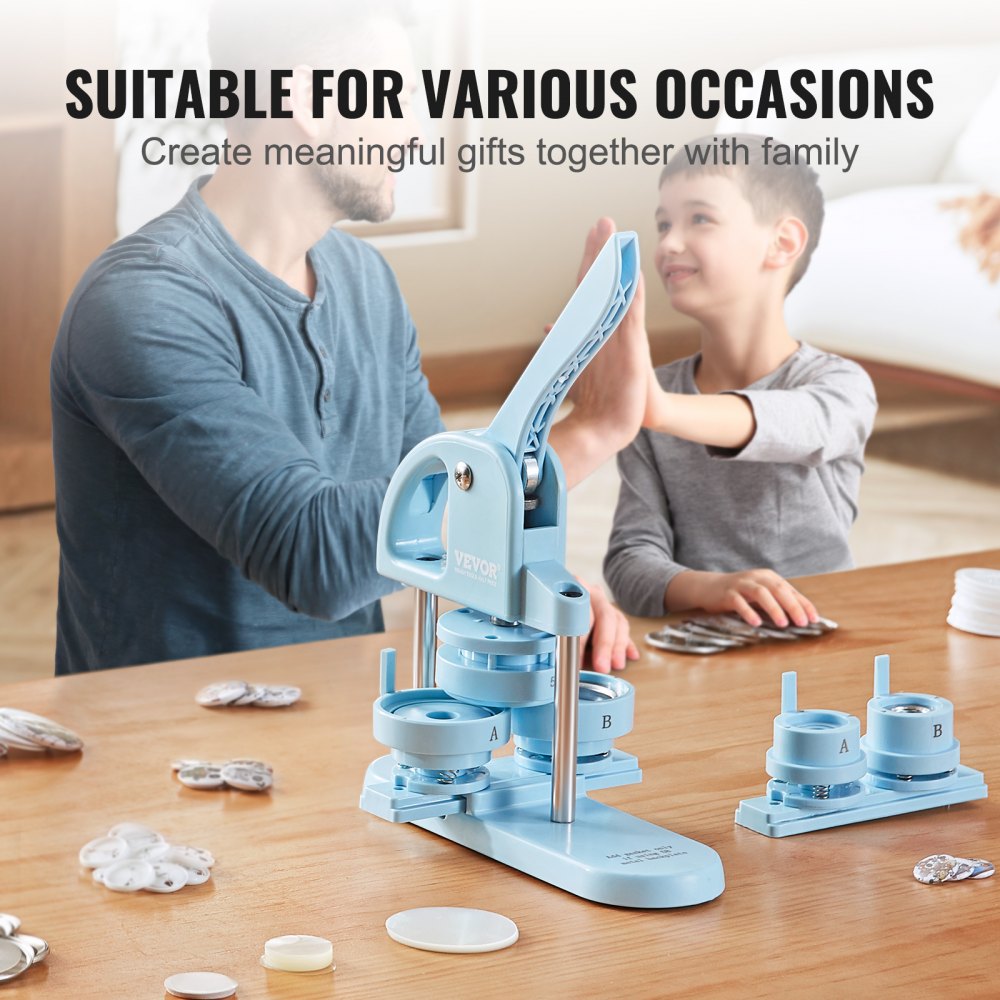 JMB-X3 - Versatile 3-in-1 Button Maker for Custom Badges and Crafts