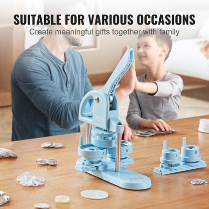 JMB-X3 - Versatile 3-in-1 Button Maker for Custom Badges and Crafts