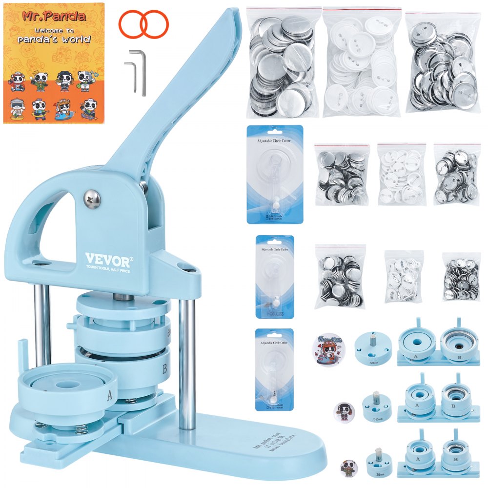 JMB-X3 - Versatile 3-in-1 Button Maker for Custom Badges and Crafts