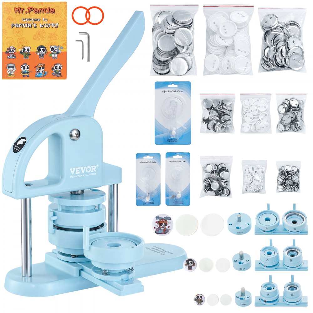 JMB-X3 - Versatile 3-in-1 Button Maker for Custom Badges and Crafts