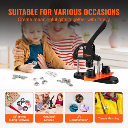 JMB-25 - Durable 0.98" Button Maker with Ergonomic Handle