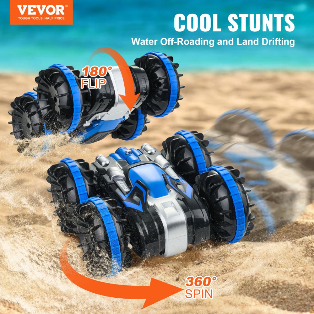 666-802 - Remote Control Amphibious Car/Boat, 12 km/h Speed, 40m Range