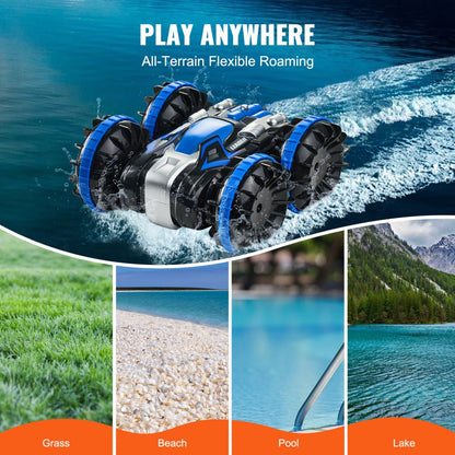 666-802 - Remote Control Amphibious Car/Boat, 12 km/h Speed, 40m Range
