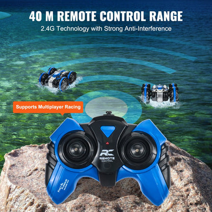666-802 - Remote Control Amphibious Car/Boat, 12 km/h Speed, 40m Range