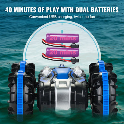 666-802 - Remote Control Amphibious Car/Boat, 12 km/h Speed, 40m Range