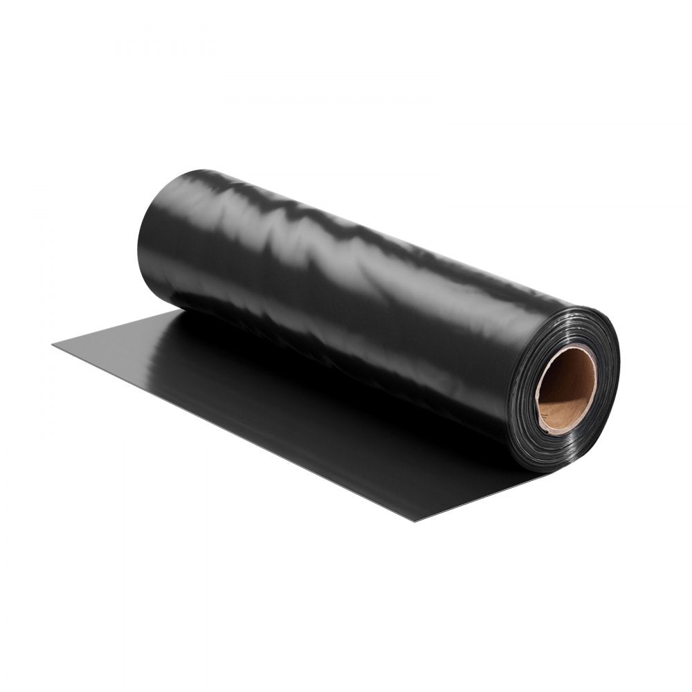 YF10FT100FTBW - 10mil Heavy-Duty Black-White Plastic Sheeting, 10' x 100'