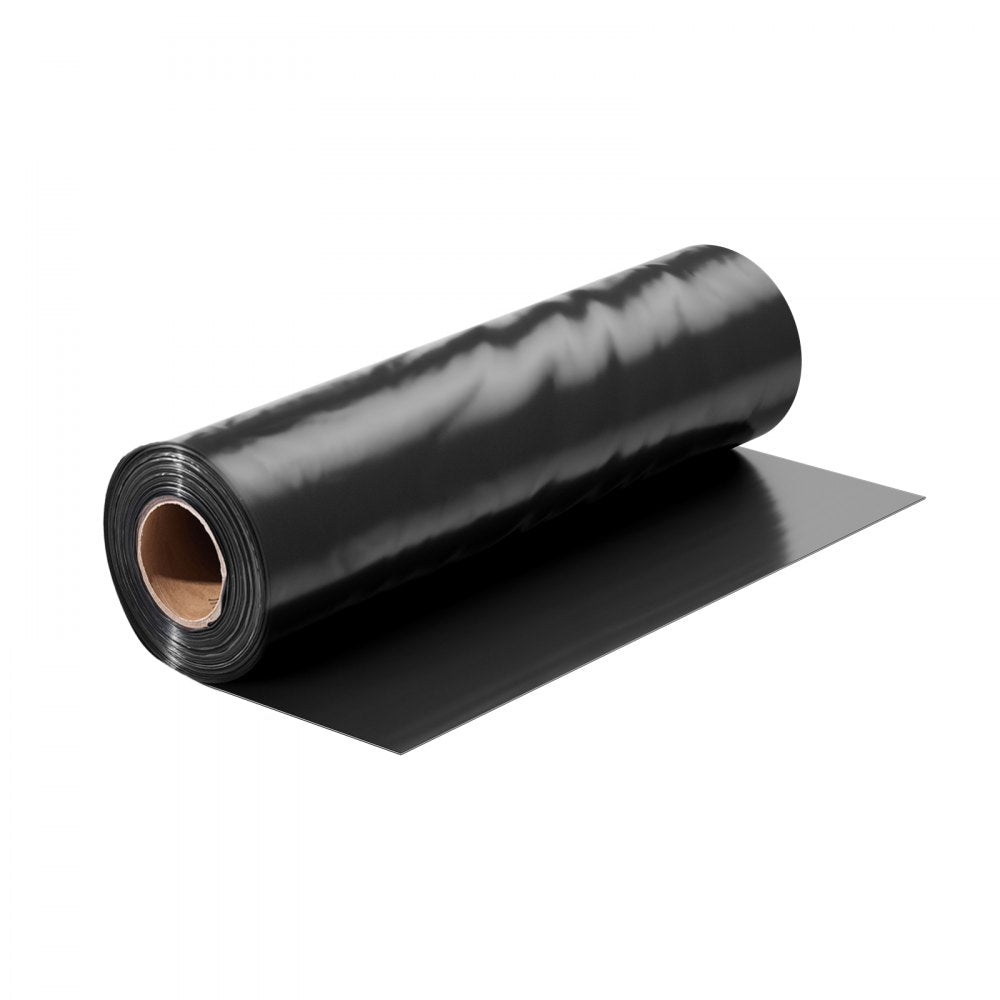YF10FT100FTBW - 10mil Heavy-Duty Black-White Plastic Sheeting, 10' x 100'