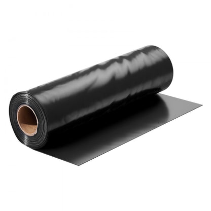 YF24FT100FTB - 24' x 100' 6mil Heavy-Duty Black Plastic Sheeting