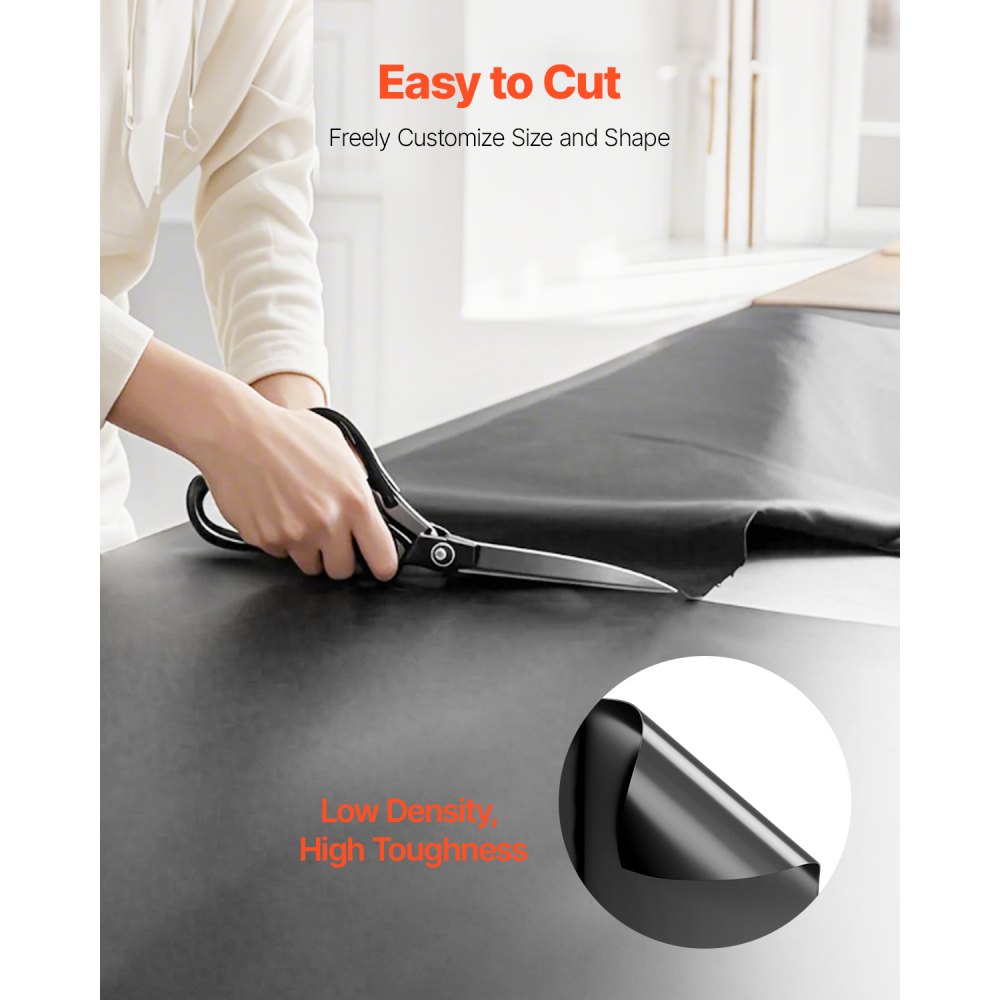 YF3FT50FTB - 3x50ft Heavy-Duty Black Plastic Sheeting for Weed Control