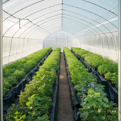 YF3FT50FTB - 3x50ft Heavy-Duty Black Plastic Sheeting for Weed Control