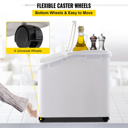 VV-IB-VW-50 - 11.4-Gallon Airtight Food Storage Bin for Pet and Bulk Ingredients