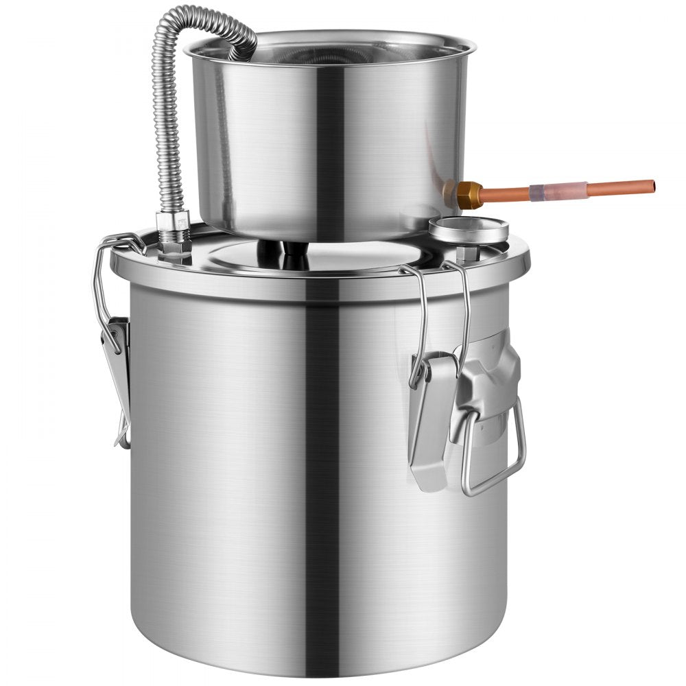STD-10L-U - Stainless Steel 3Gal Distillation Kit with Fermentation Barrel