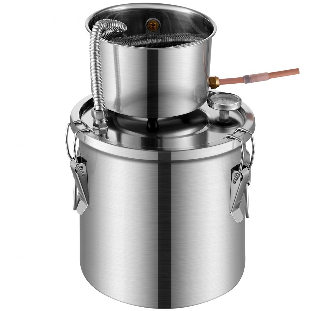 STD-10L-U - Stainless Steel 3Gal Distillation Kit with Fermentation Barrel
