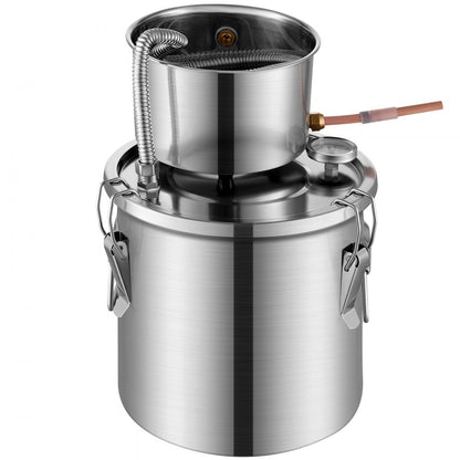STD-10L-U - Stainless Steel 3Gal Distillation Kit with Fermentation Barrel