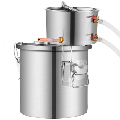 STD-10L-U - Stainless Steel 3Gal Distillation Kit with Fermentation Barrel