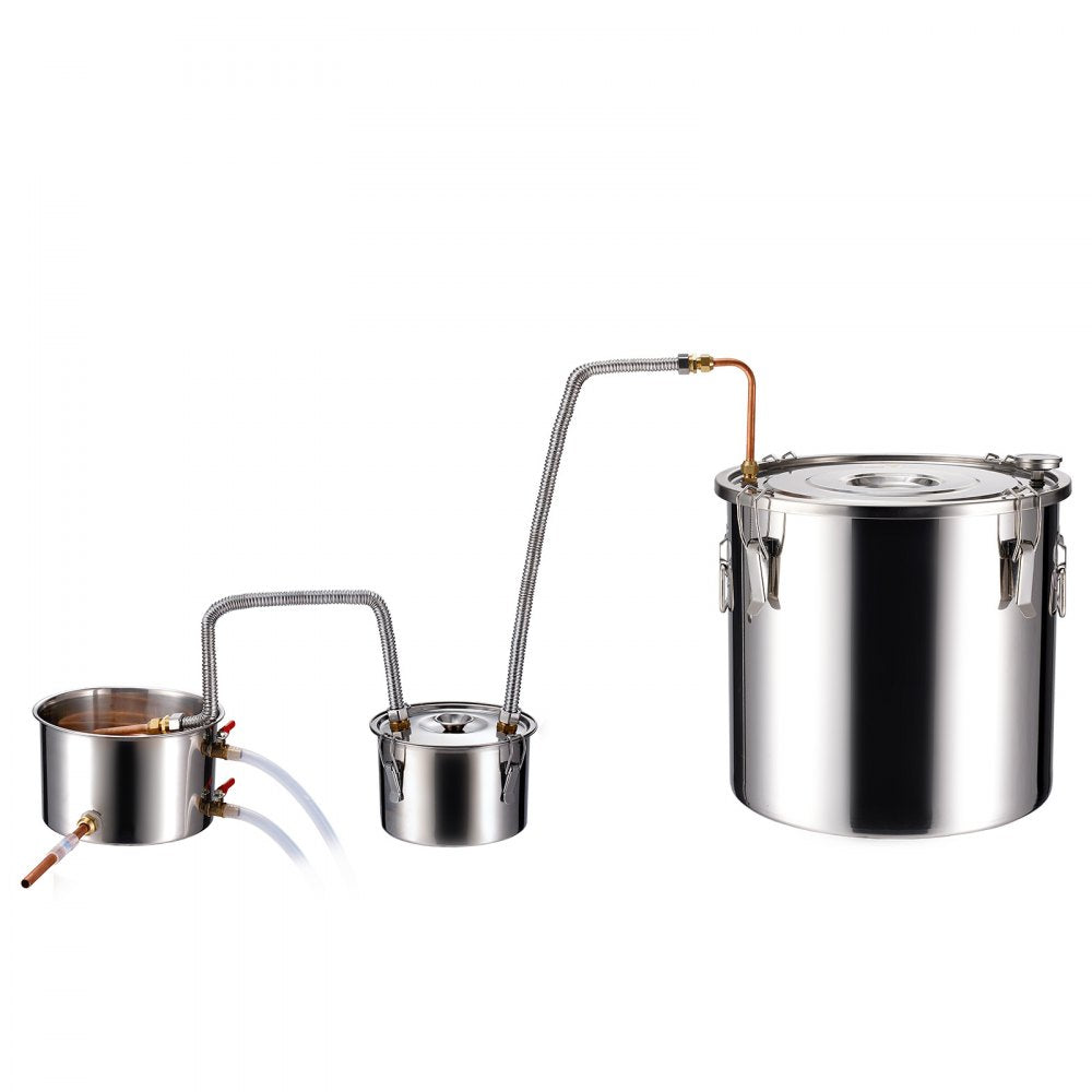 DTDB-50L-U - 13.2Gal Stainless Steel Distillation Kit with Thumper & Pump
