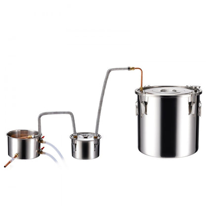 DTDB-50L-U - 13.2Gal Stainless Steel Distillation Kit with Thumper & Pump