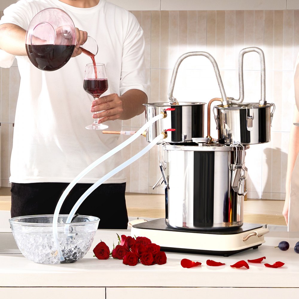 DTDB-10L-U - 3Gal Stainless Steel Distillation Kit with Thumper Keg