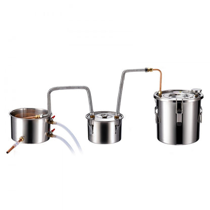 DTDB-10L-U - 3Gal Stainless Steel Distillation Kit with Thumper Keg