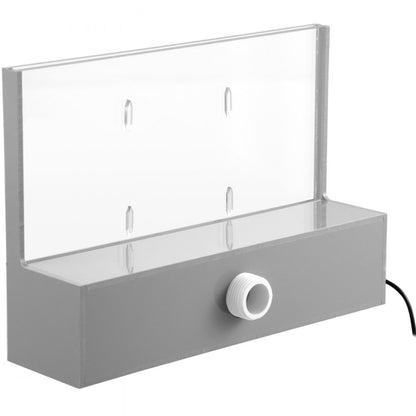 PQSB-9837 - Modern Acrylic Waterfall Spillway with LED Light Strip