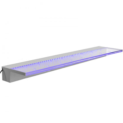 PQSB-5009 - 23.6" Acrylic Fountain Spillway with LED Remote Control