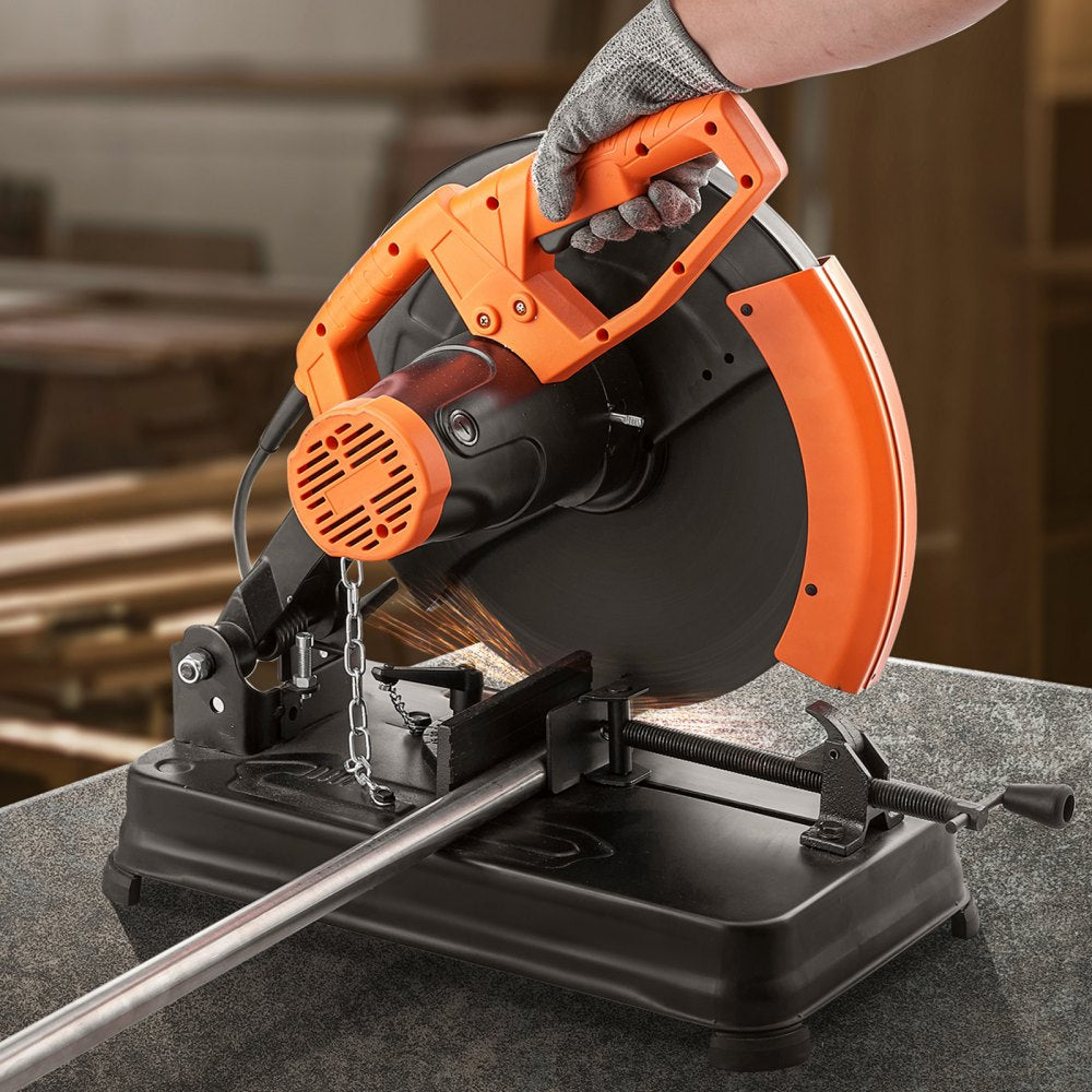 J1G-ZB-355B - 14-Inch Abrasive Chop Saw with 2300W Motor and Miter Angle