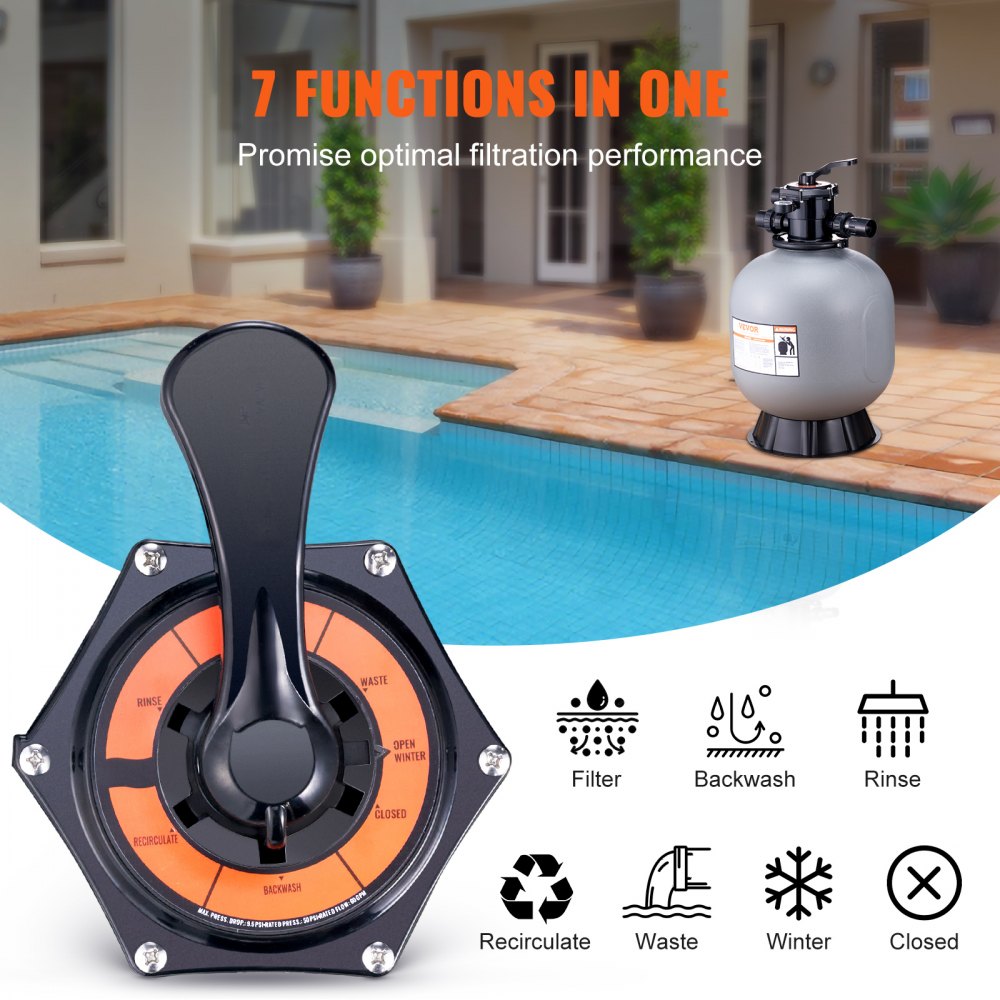 2504BX - 22-Inch VEVOR Sand Filter for Clear Pool Water