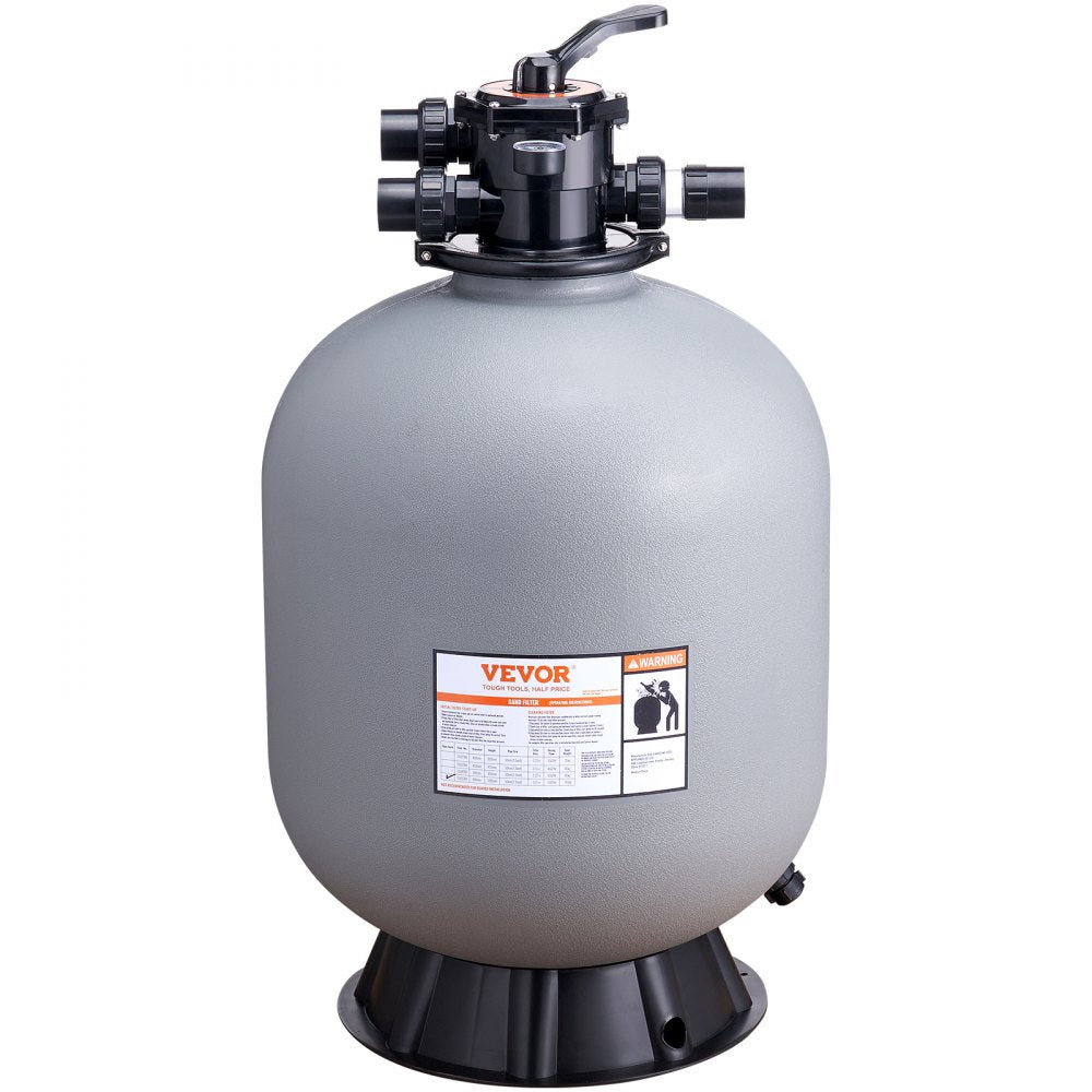 25053BX - 24" VEVOR Sand Filter, 65 GPM, Durable HDPE Design