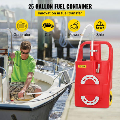 VV-01650-010 - 25 Gallon Portable Fuel Caddy with Wheels and Handle