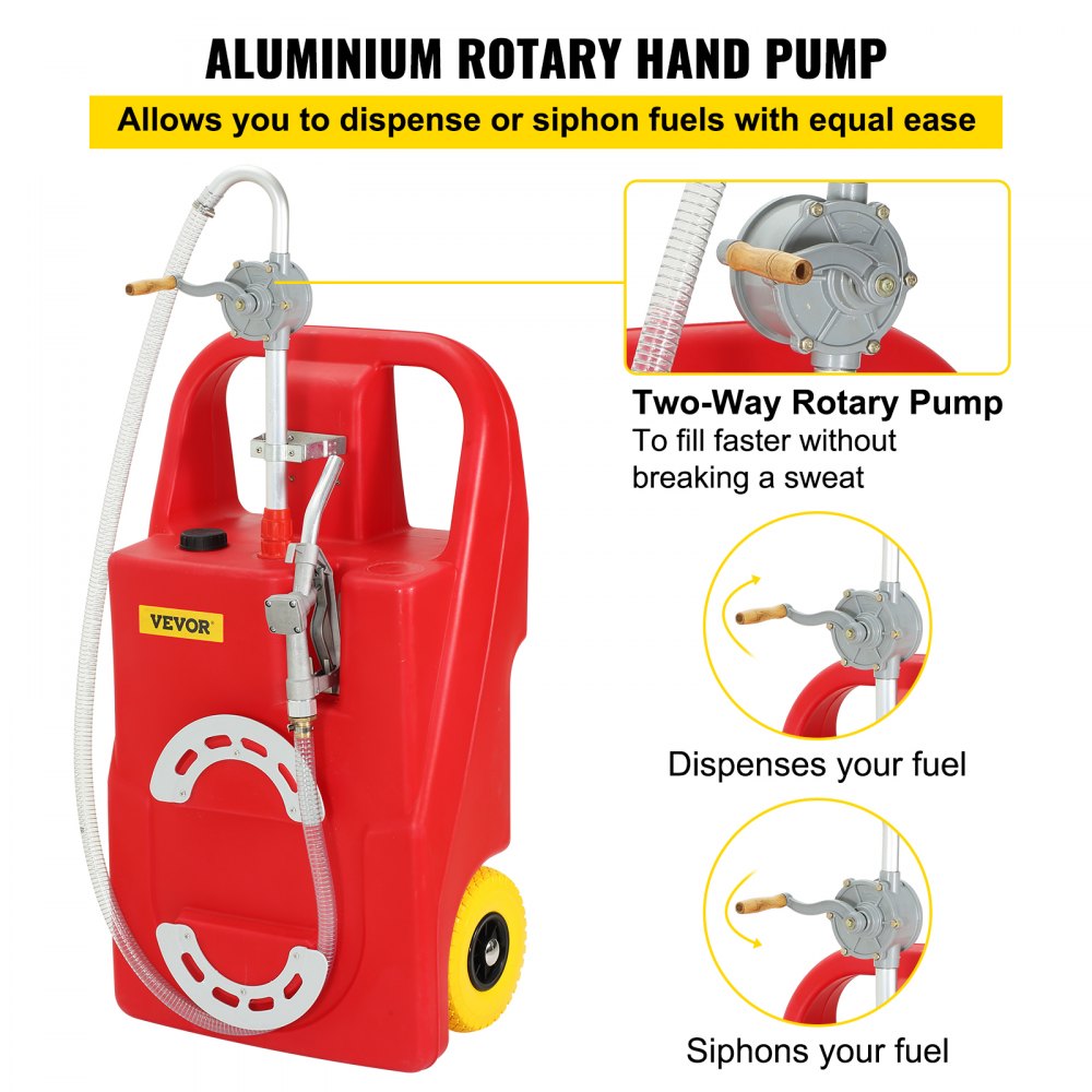 VV-01650-010 - 25 Gallon Portable Fuel Caddy with Wheels and Handle