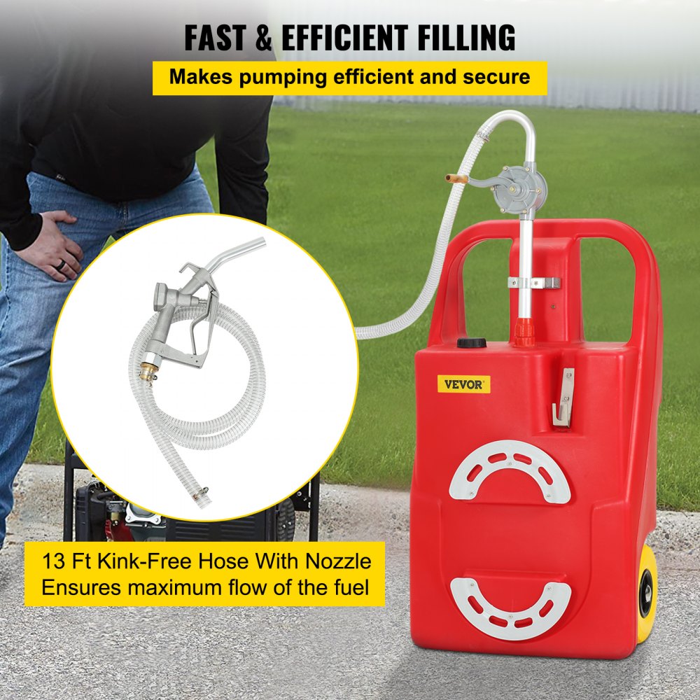 VV-01650-010 - 25 Gallon Portable Fuel Caddy with Wheels and Handle