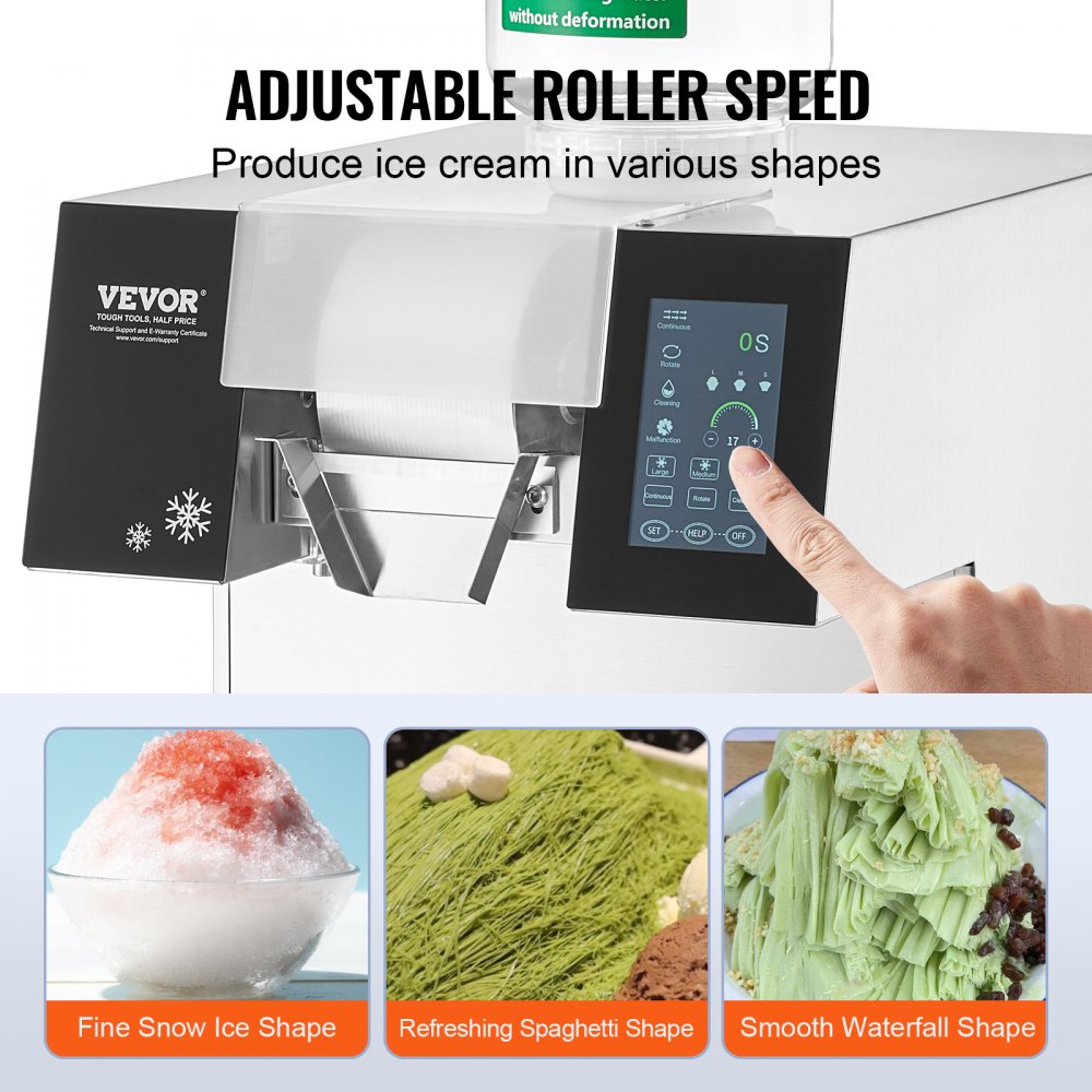 QLX1203-1 - 397LBS/24H Liquid-Cooled Ice Machine for Quick Milkshakes