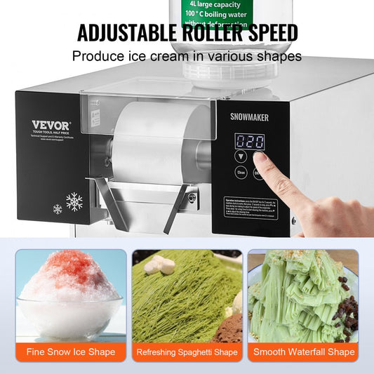 QLX1752-1 - 385LBS Ice Machine with 800W Compressor for Ice Cream