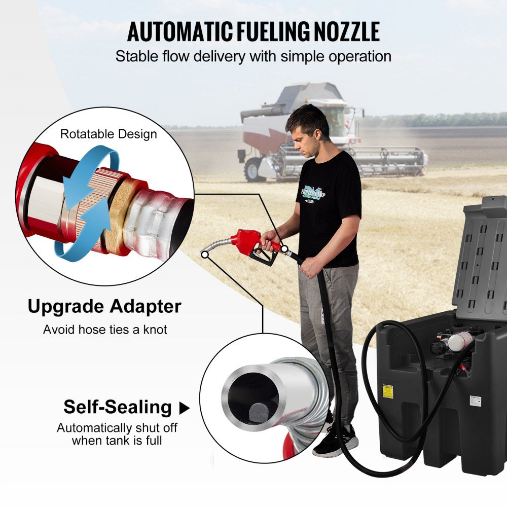 YDIES4OOL-E 116 Gallon Portable Diesel Tank with 12V Transfer Pump