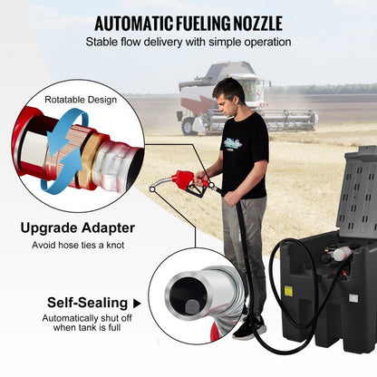 YDIES4OOL-E 116 Gallon Portable Diesel Tank with 12V Transfer Pump