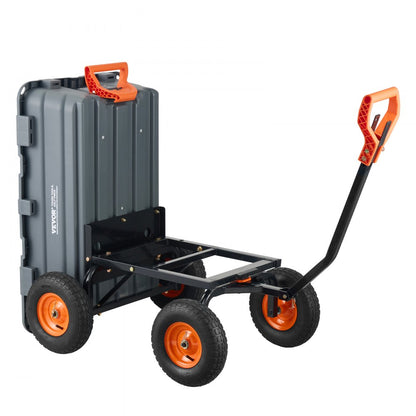 TC4273 - 1200 lbs VEVOR Dump Cart with 2-in-1 Handle & 13-Inch Tires