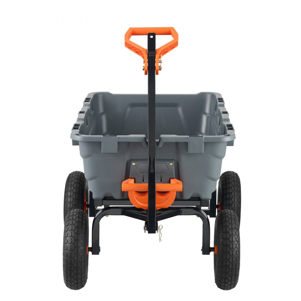 TC4273 - 1200 lbs VEVOR Dump Cart with 2-in-1 Handle & 13-Inch Tires