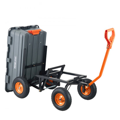 TC4273A - Heavy-Duty Dump Cart with 1500 lbs Capacity & Steel Frame
