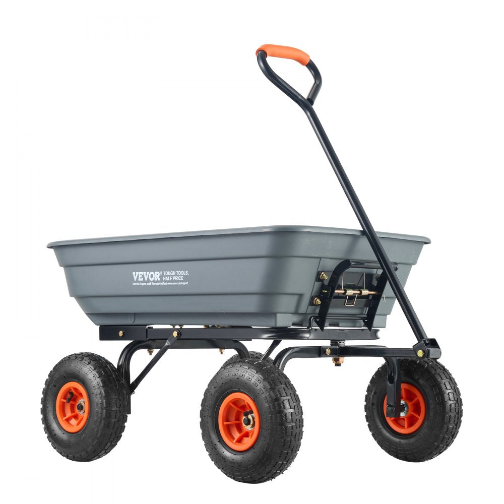 TC4253C - Versatile 600 lbs Dump Cart for Heavy-Duty Hauling