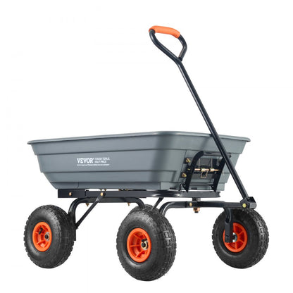 TC4253C - Versatile 600 lbs Dump Cart for Heavy-Duty Hauling