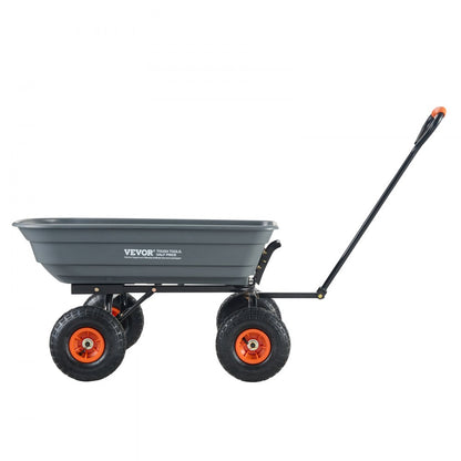 TC4253C - Versatile 600 lbs Dump Cart for Heavy-Duty Hauling