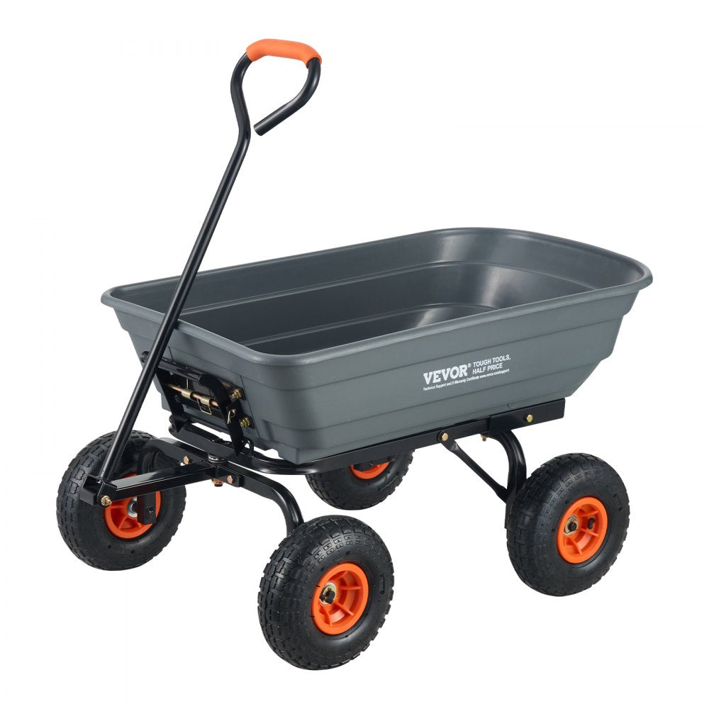 TC4253C - Versatile 600 lbs Dump Cart for Heavy-Duty Hauling