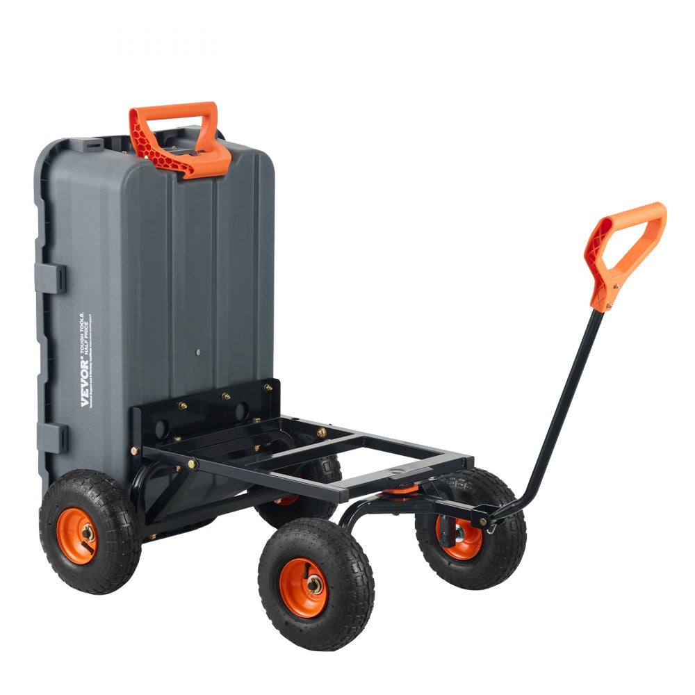 TC4270 - 800 lbs Capacity Dump Cart with 10" Wheels & Comfortable Handle