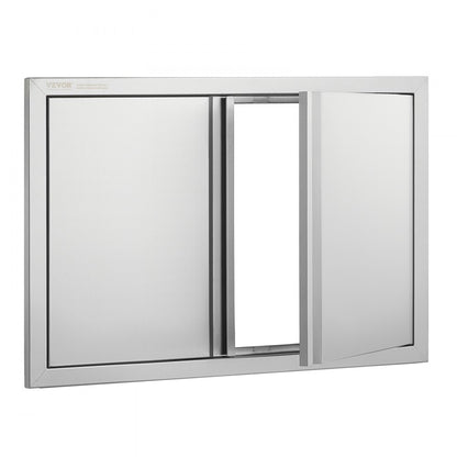 BH-007 - 28"W x 19"H Stainless Steel BBQ Access Door for Outdoor Kitchens