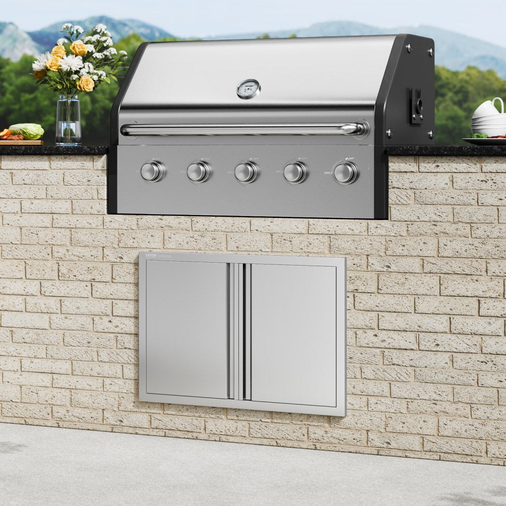 BH-008 - Sleek 30x21 Inch Stainless Steel BBQ Access Door for Outdoor Kitchens