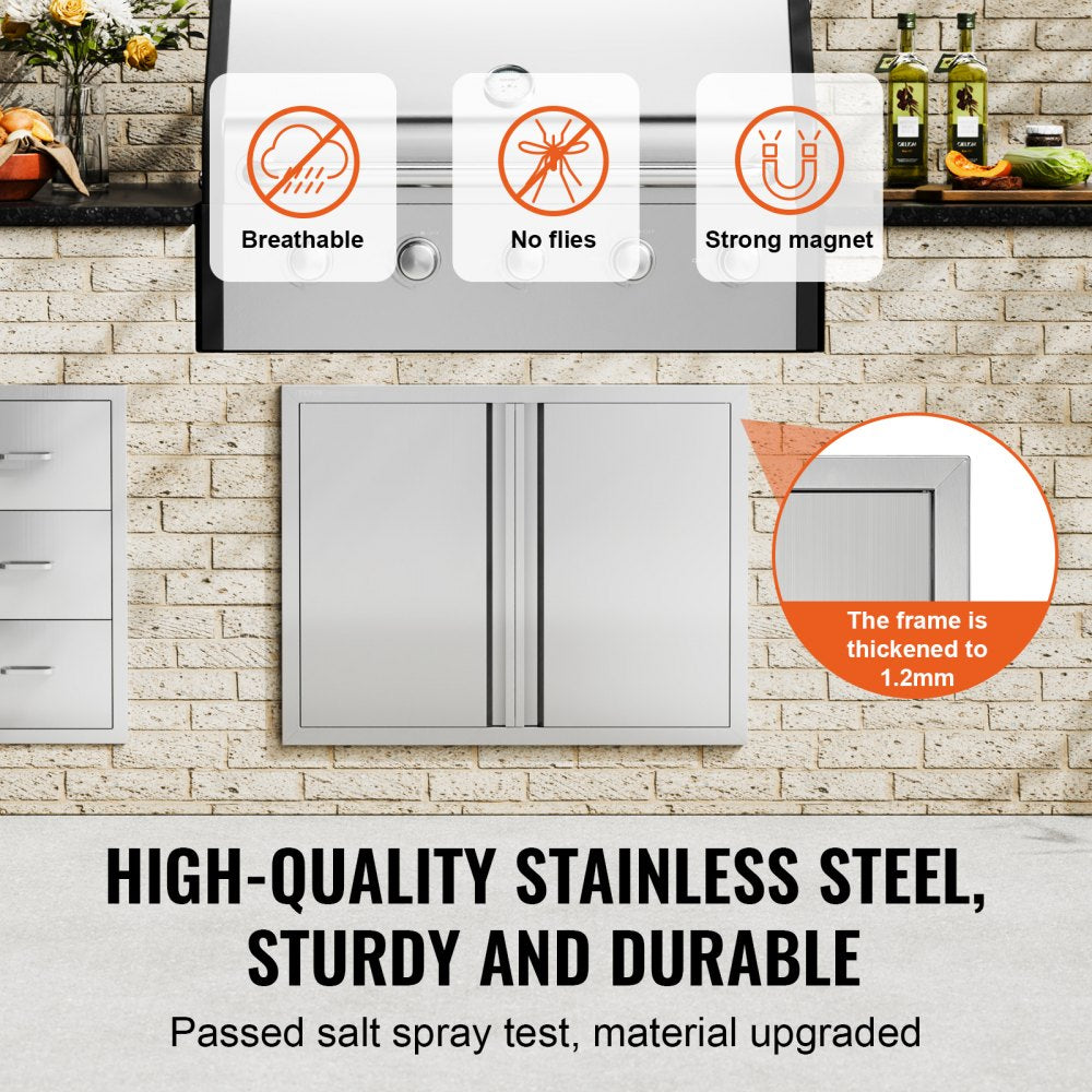 BH-010 - 31" x 24" Stainless Steel BBQ Access Door for Outdoor Kitchens