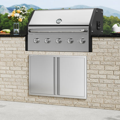 BH-012 - 36"x24" Stainless Steel BBQ Access Door for Outdoor Kitchens