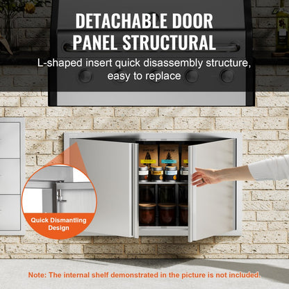 BH-011 - 36"x21" Stainless Steel BBQ Access Door for Outdoor Kitchens