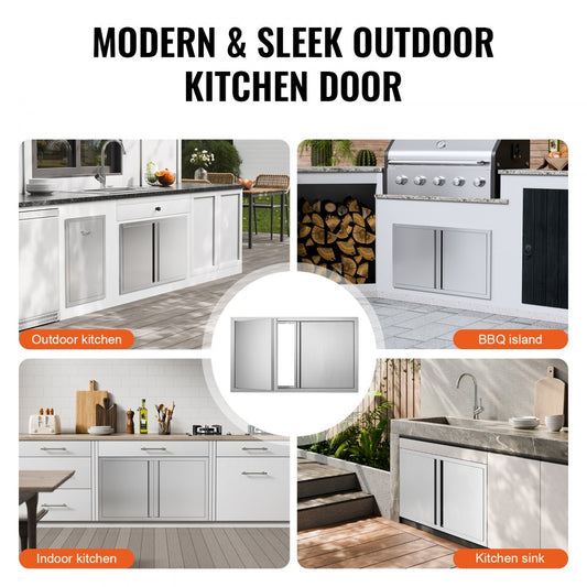 BH-011 - 36"x21" Stainless Steel BBQ Access Door for Outdoor Kitchens