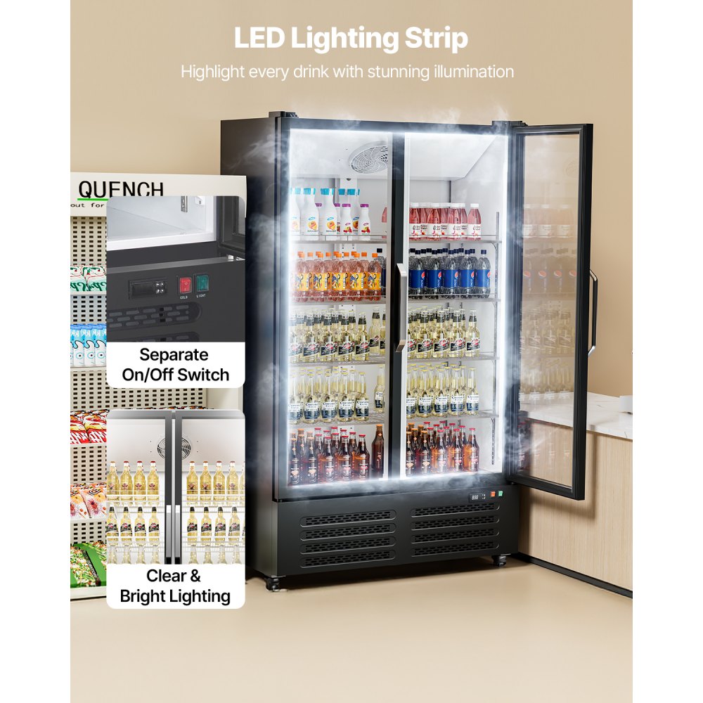 SC-760FB - 26.69 cu.ft Beverage Fridge for 832 Cans with LED Display